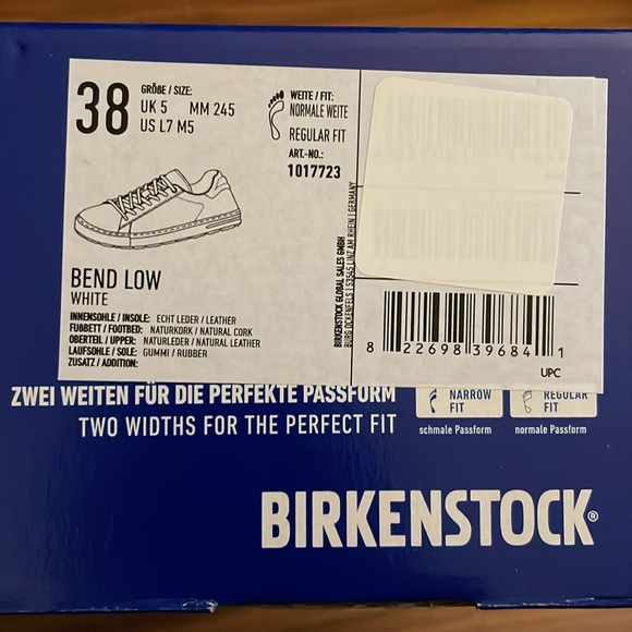 Birkenstock Bend Low Sneaker, White, 38 - Picture 14 of 16